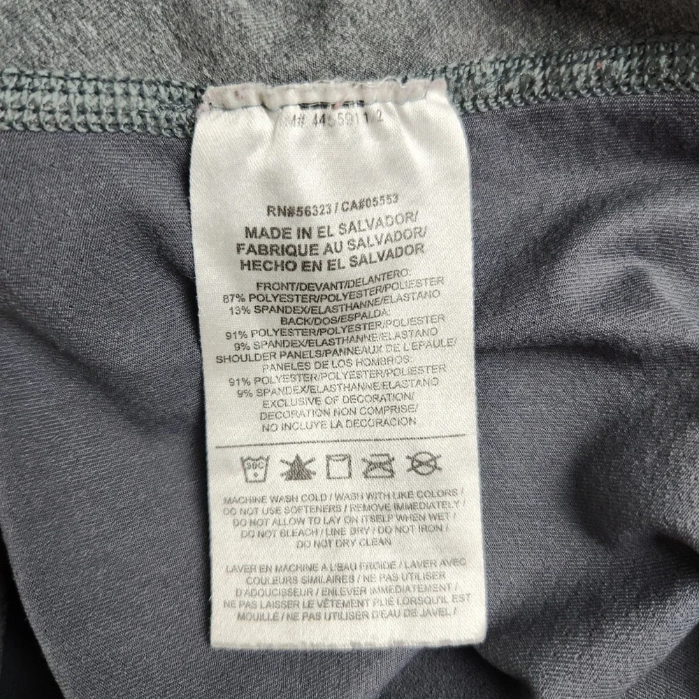 Nike Dri-Fit Tank Top Womens XS Gray Heather Logo Racerback Athletic Performance